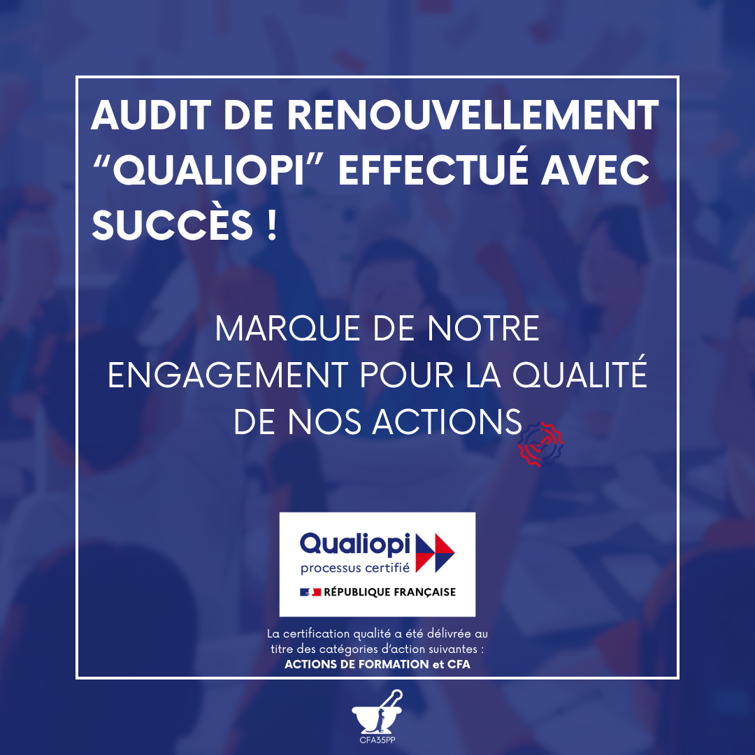 Renouvellement de certification « Qualiopi », marque de notre engagement pour la qualité de nos action